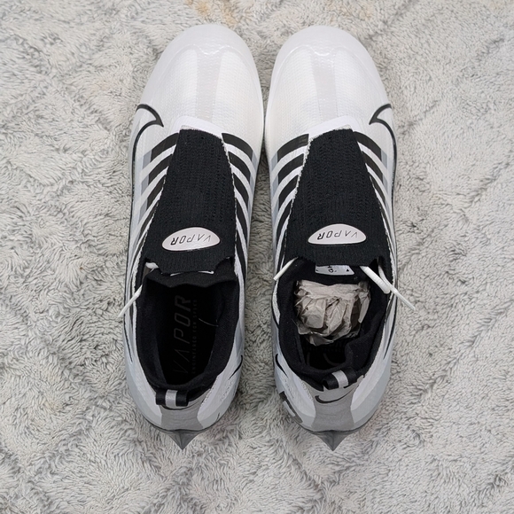 Nike Vapor Edge Elite 360 Flyknit White Black Football Cleats Mens 14 DQ3558-100 main image 7